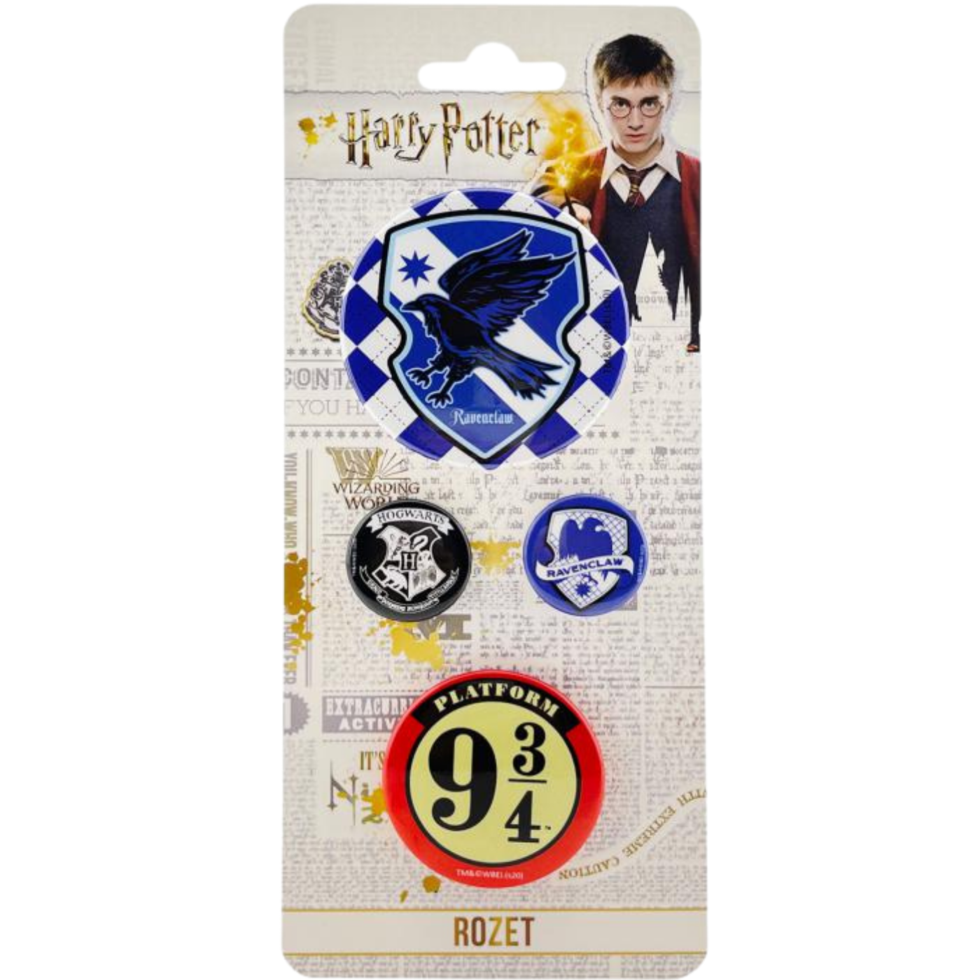 Harry Potter 4'lü Rozet Karışık Boy  3061310