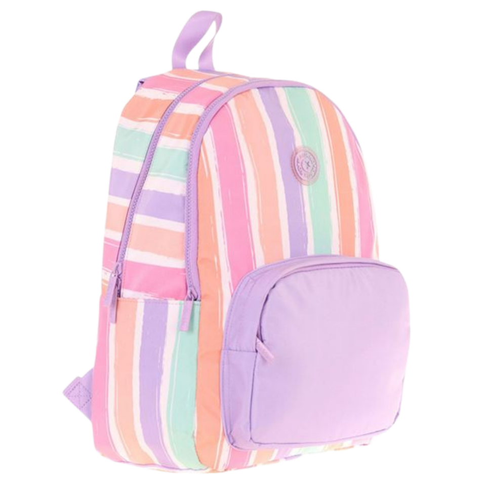 Kaukko Rainbow Okul Sırt Çantası (Line Lilac) K1801