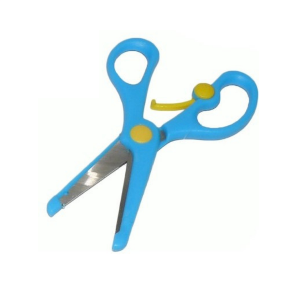 Fixpoint Okul Makası Korumalı Yaylı Çocuklar İçin 3-6 Yaş Mavi 003