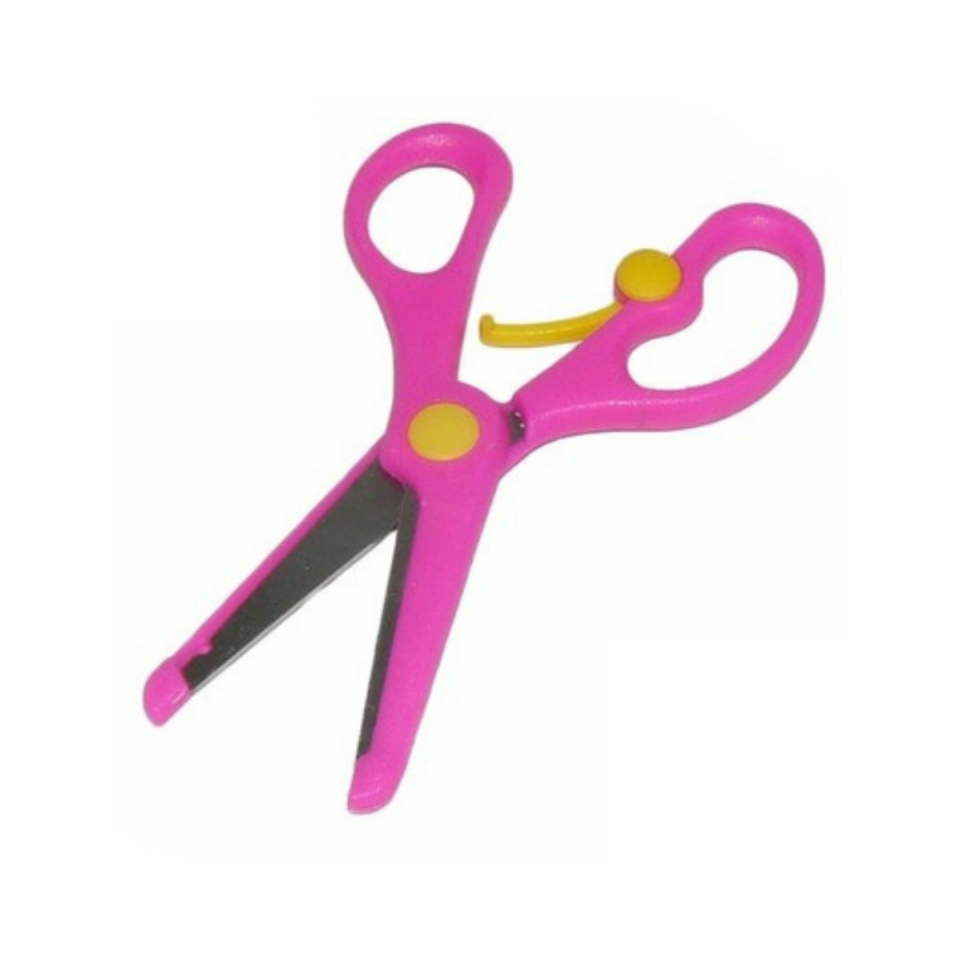 Fixpoint Okul Makası Korumalı Yaylı Çocuklar İçin 3-6 Yaş Pembe 002