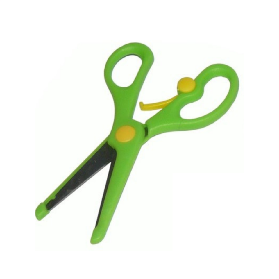 Fixpoint Okul Makası Korumalı Yaylı Çocuklar İçin 3-6 Yaş Yeşil