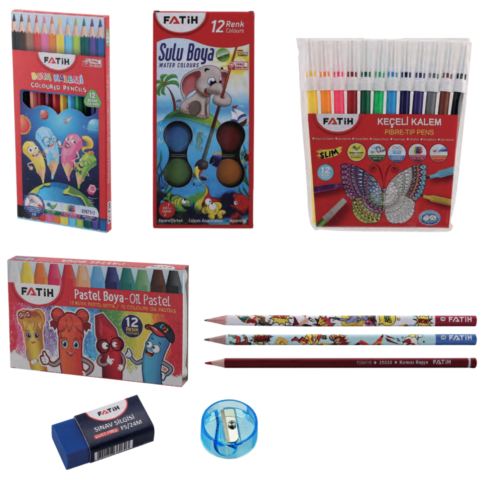 Fatih Okul Öğrenci Kırtasiye Seti-012