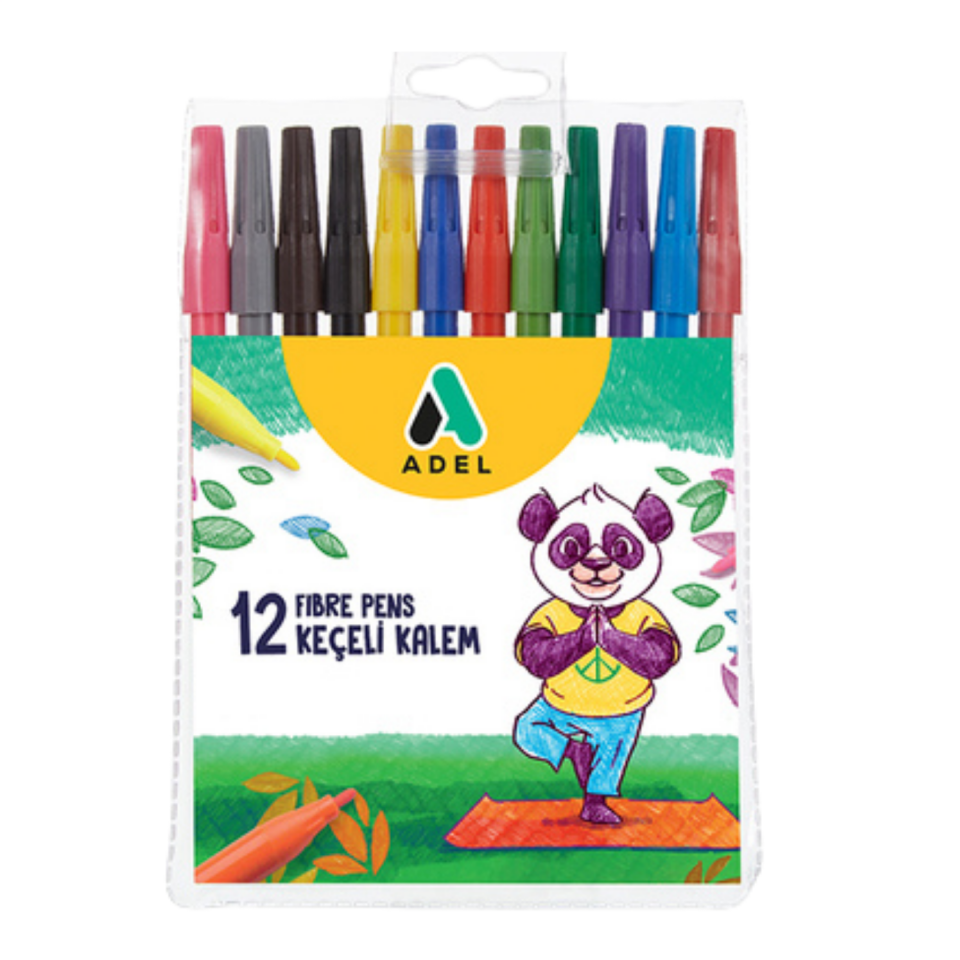 Adel Okul Öğrenci Boyama Seti 001 Kırmızı