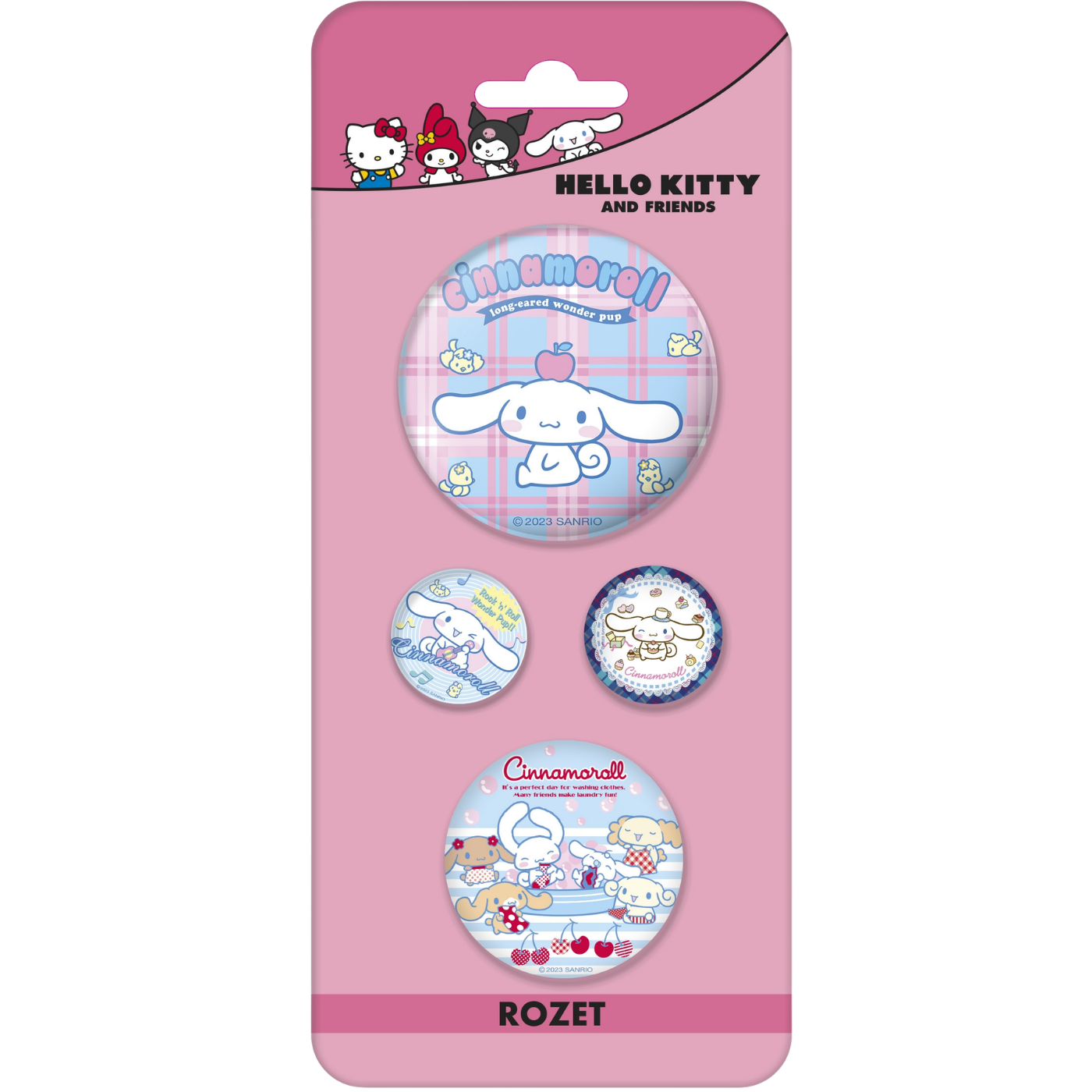 Hello Kıtty 4'lü Rozet Karışık Boy Cinnamoroll  3063001