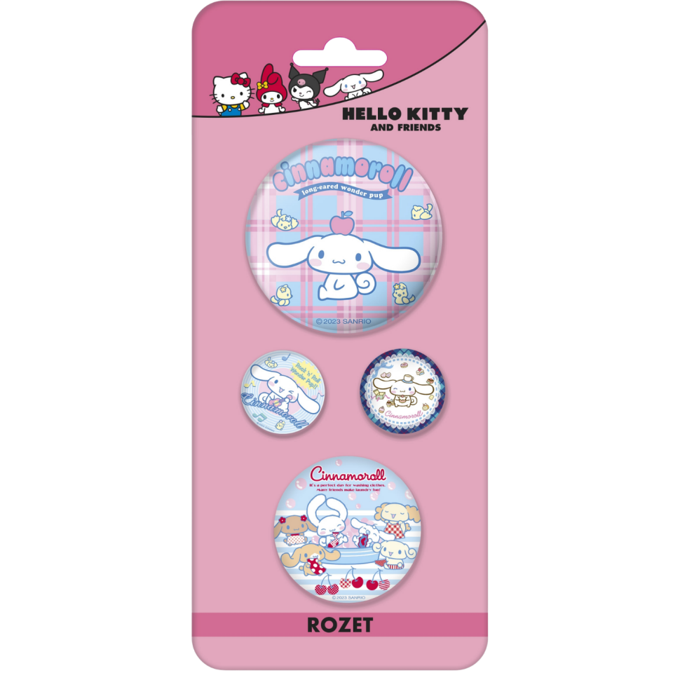 Hello Kıtty 4'lü Rozet Karışık Boy Cinnamoroll  3063001