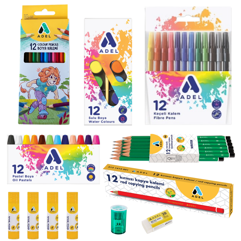 Adel Temel ve Boya Kırtasiye Seti AD-001