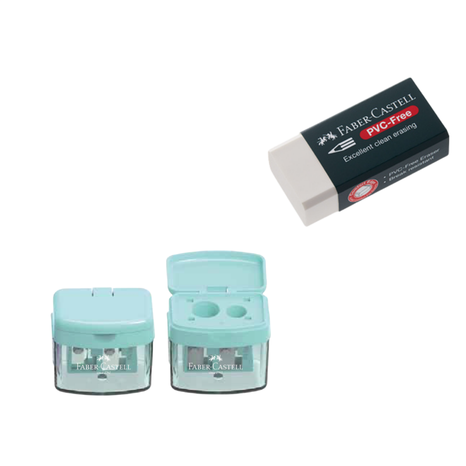 Faber Castell Okul Öğrenci Kırtasiye Seti 212 | 12’li Boya + Kalem Seti