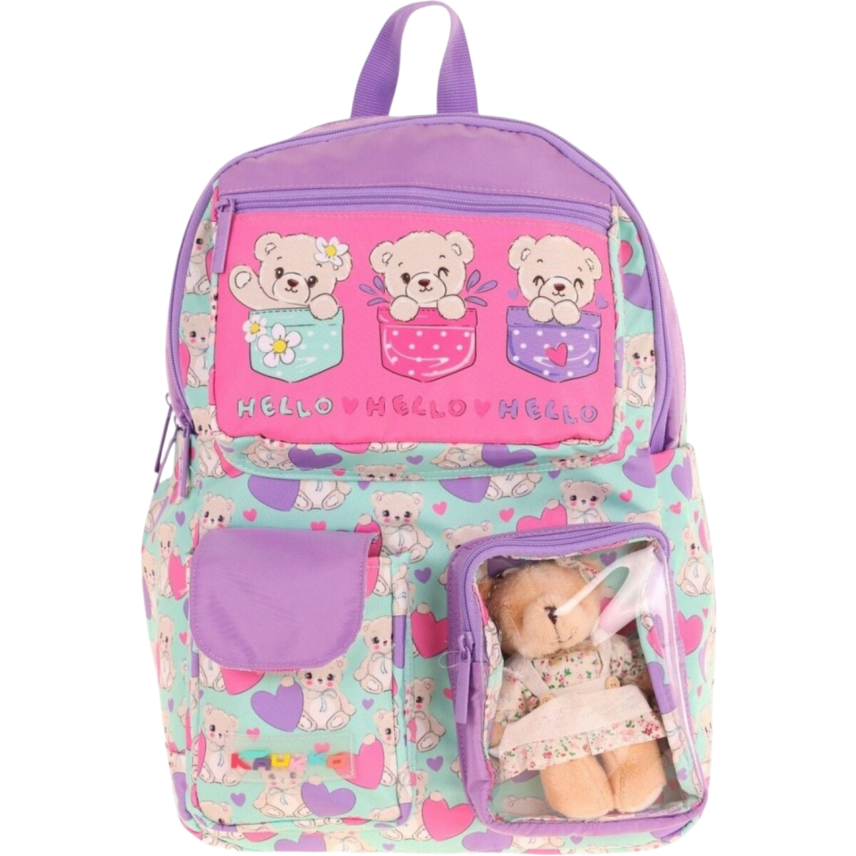 Kaukko Kıds Sırt Çantası (Plush  Bear) L5239