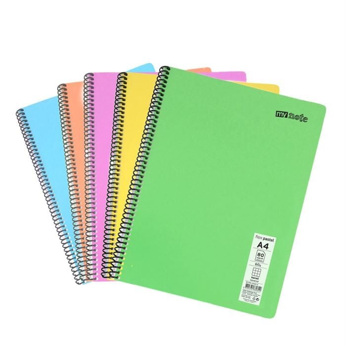 MyNote Flex Pastel Kareli Defter A4 120 Yaprak