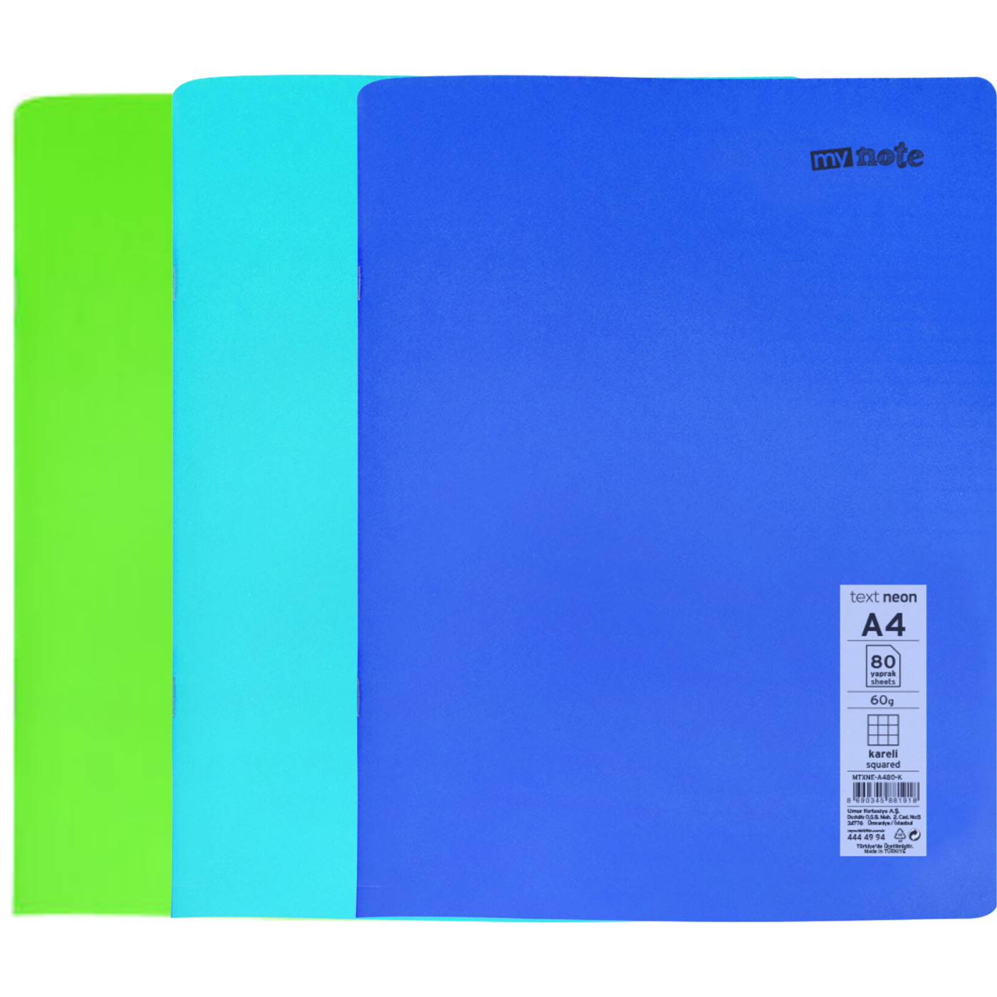 MyNote Text College A4 Kareli Defter 80 Yaprak