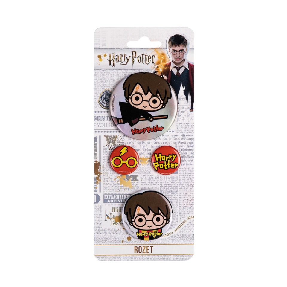 Harry Potter 4'lü Rozet Karışık Boy  306134-06