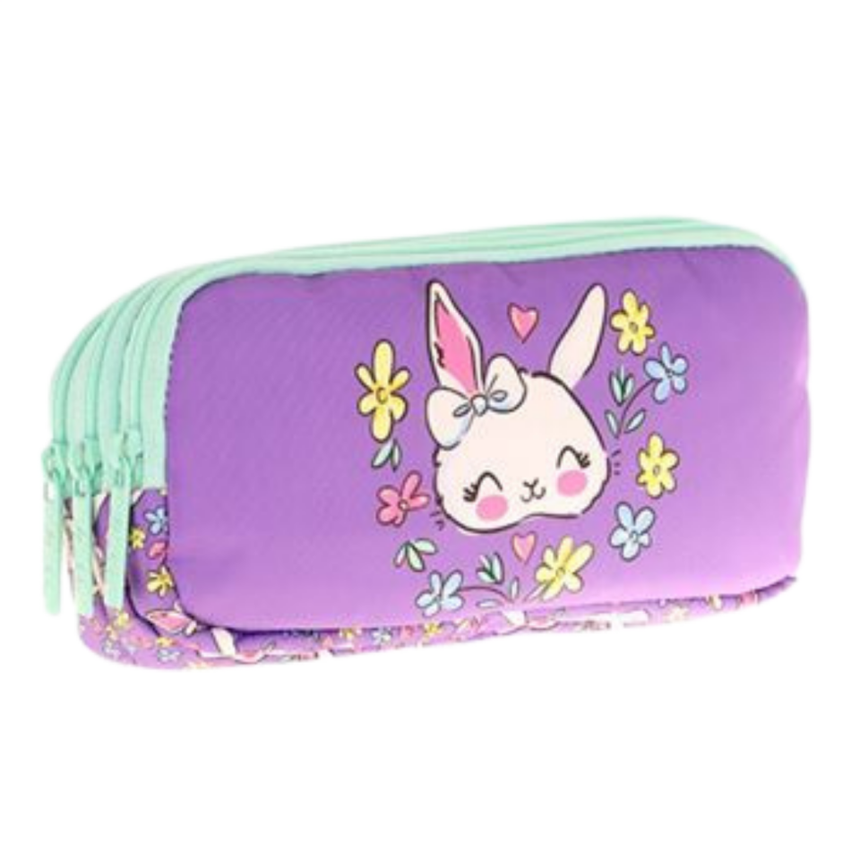 Kaukko Kıds 3 Bölmeli Kalem Çantası (Plush Bunny) L8242