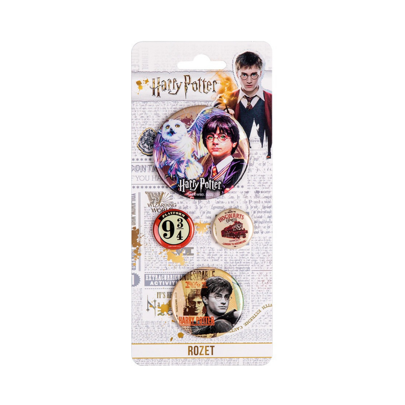 Harry Potter 4'lü Rozet Karışık Boy  306136