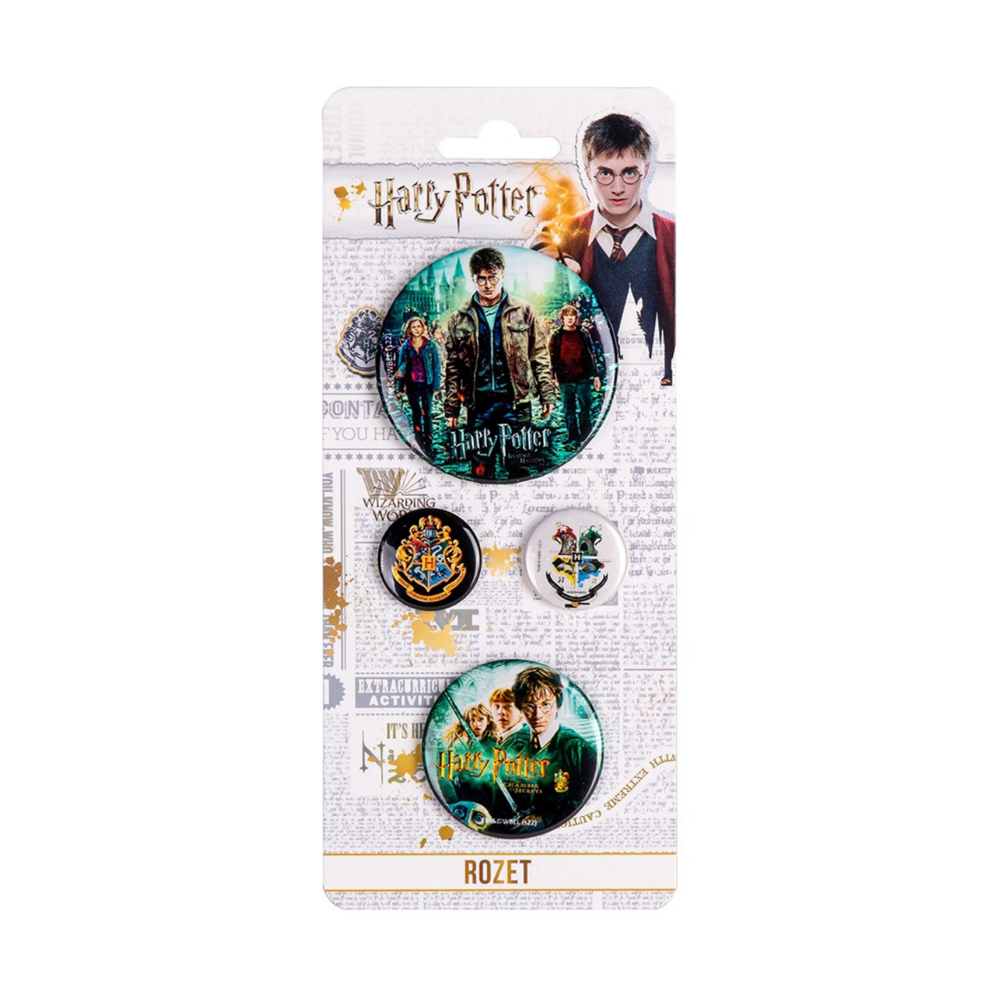 Harry Potter 4'lü Rozet Karışık Boy  306137