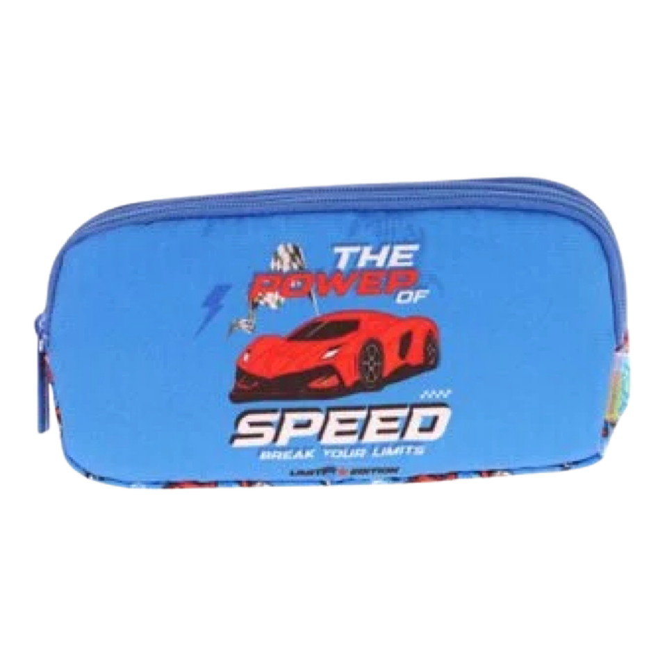 Kaukko Kıds 3 Bölmeli Kalem Çantası (Rubber Speed) L8268