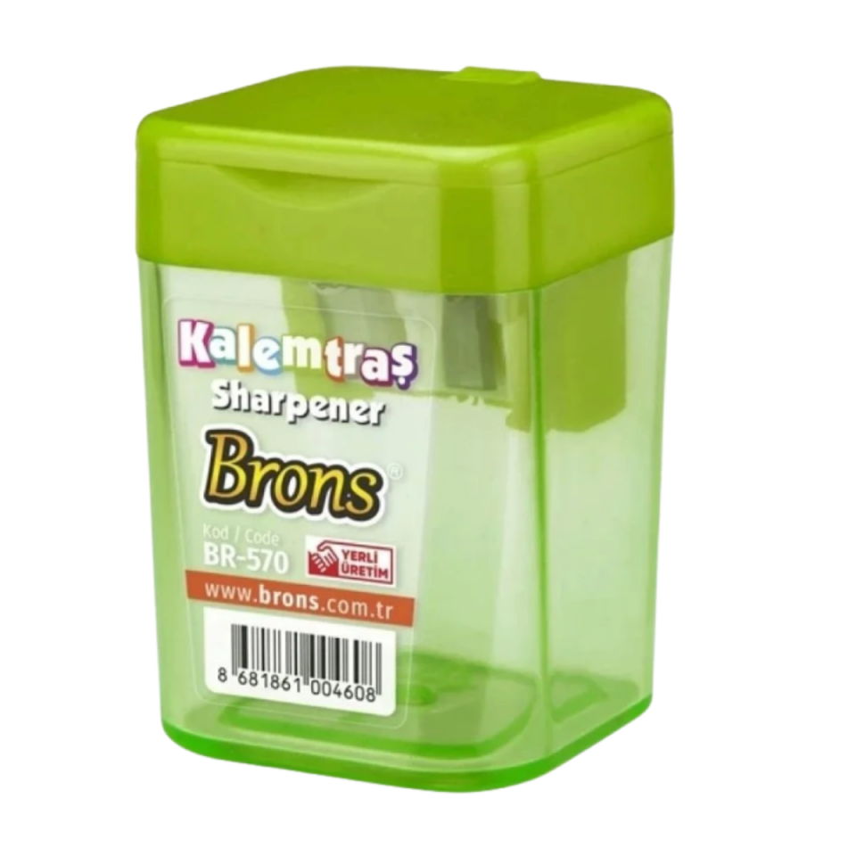 Brons Br­570 Hazneli Kalemtraş Kare