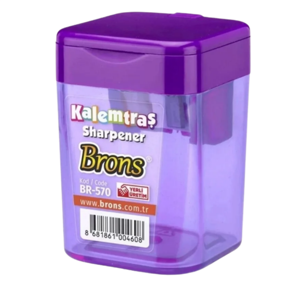 Brons Br­570 Hazneli Kalemtraş Kare