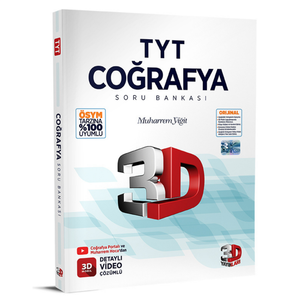 3D Yayınları TYT Coğrafya Soru Bankası