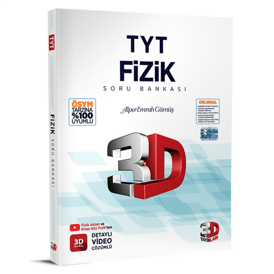 3D Yayınları TYT Fizik Soru Bankası