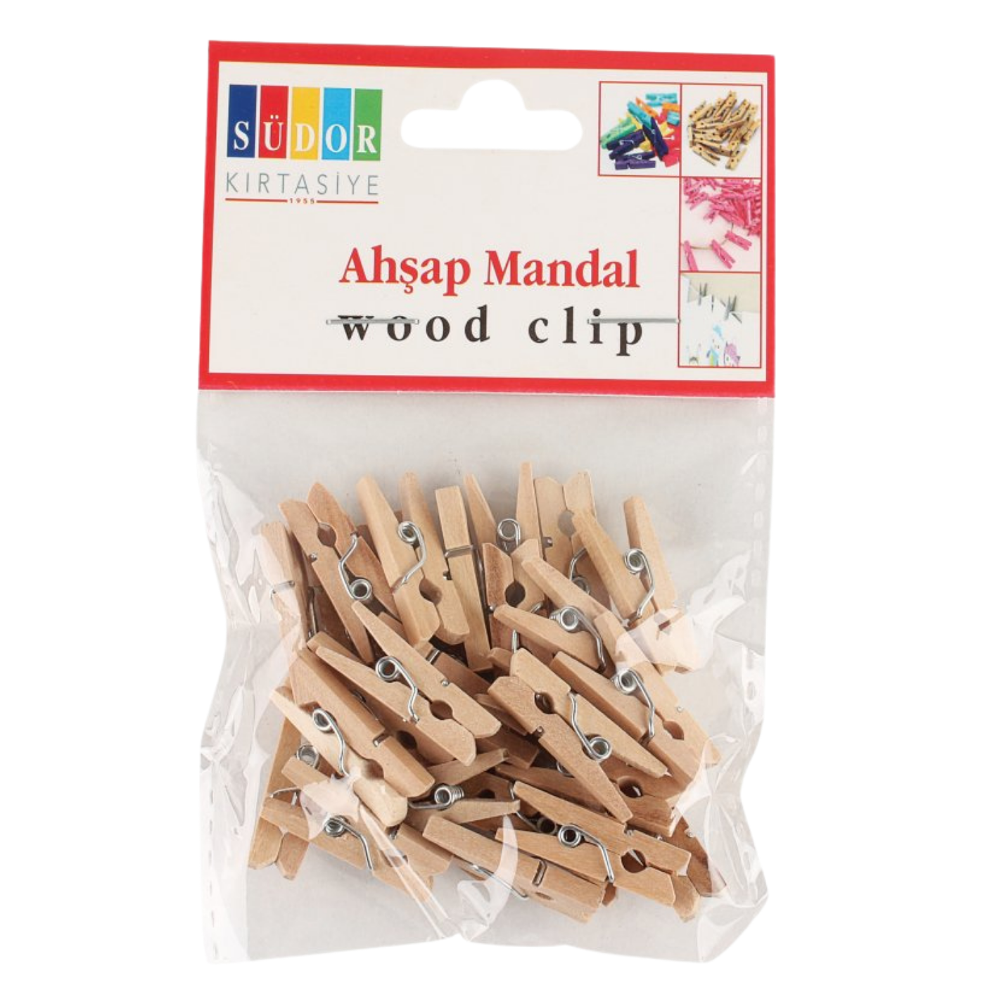 Südor Ahşap Mandal Küçük 2,5 cm 30 Lu