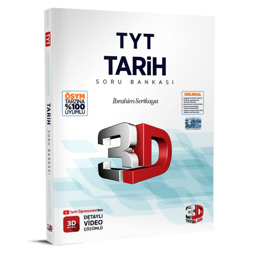 3D Yayınları TYT Tarih Soru Bankası