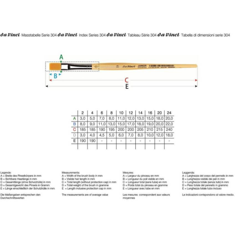 Da Vinci Junior Sentetik Düz Hobi Seri 304 No:16