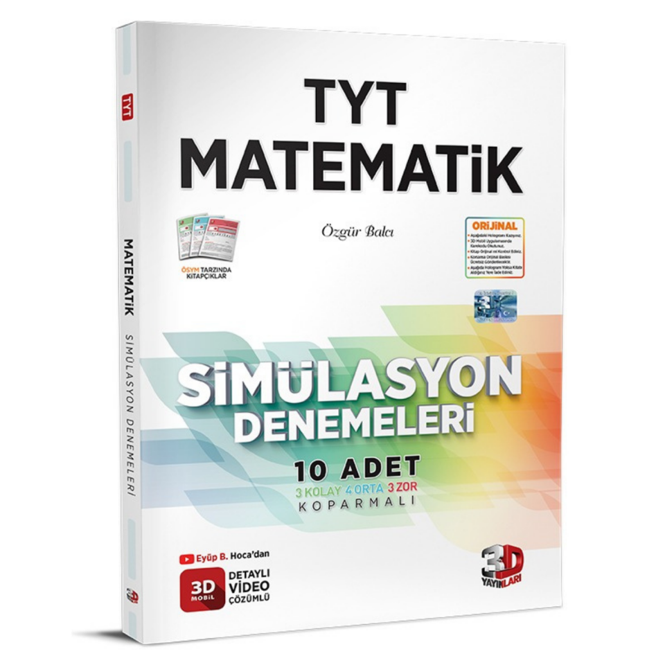 3D Yayınları TYT Matematik Simülasyon Denemeleri