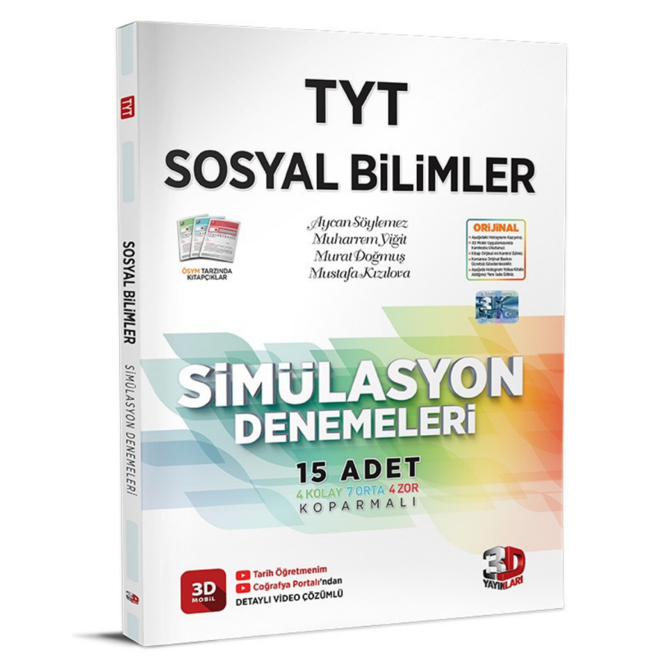 3D Yayınları TYT Sosyal Simülasyon Denemeleri