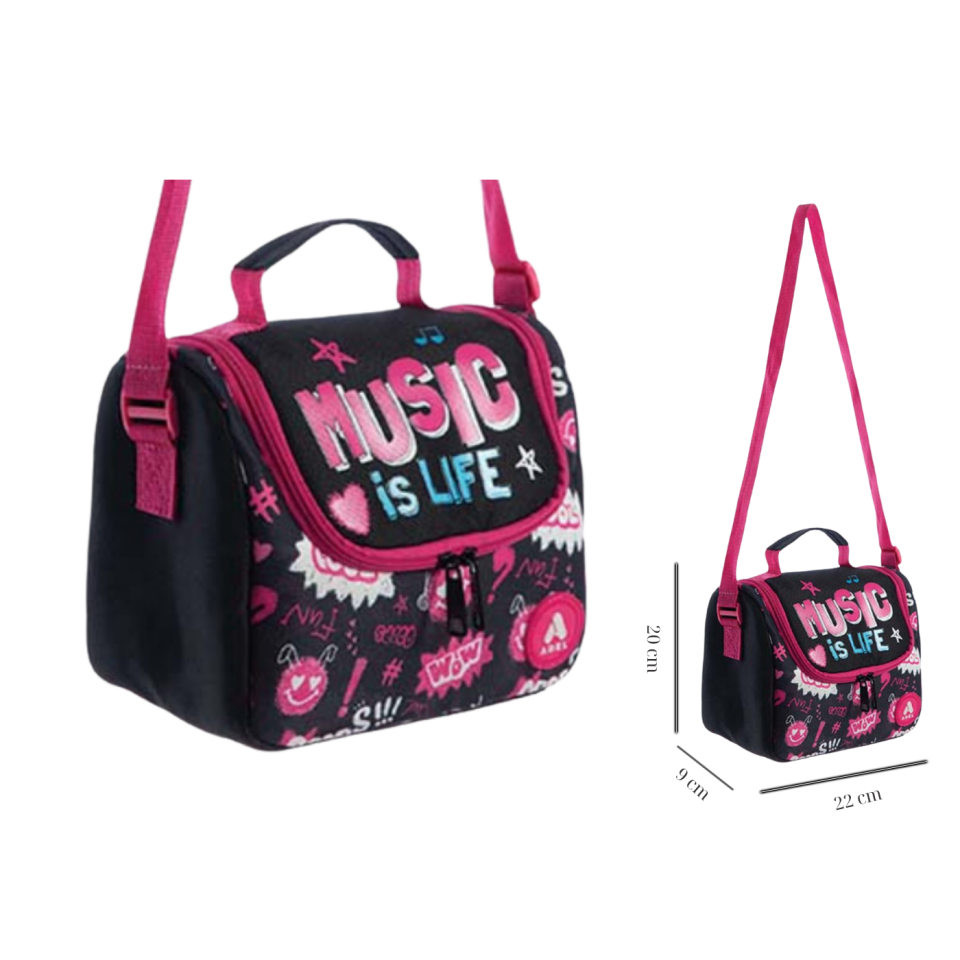 Adel Beslenme Çantası Junior Music İs Life 000143