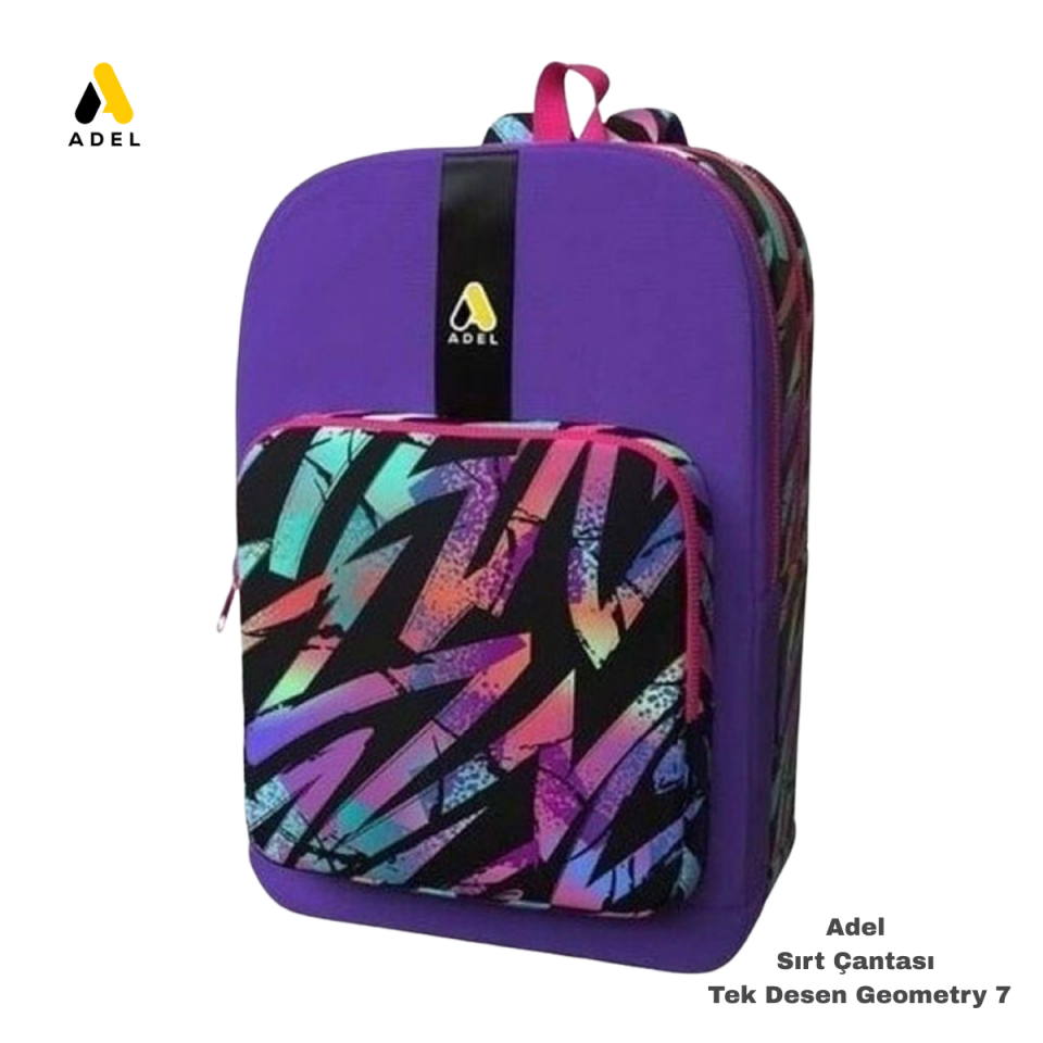 Adel Sırt Çantası Tek Desen Geometry 7 000060