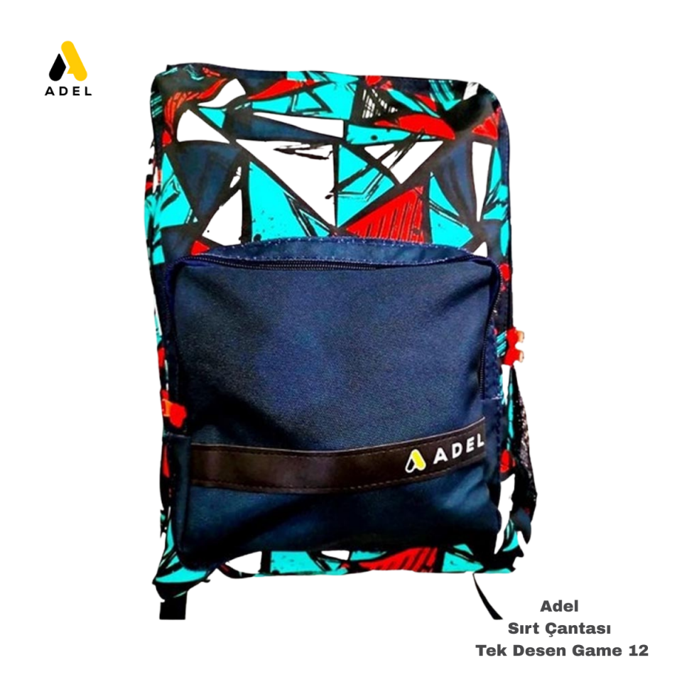 Adel Sırt Çantası Tek Desen Game 12 000077