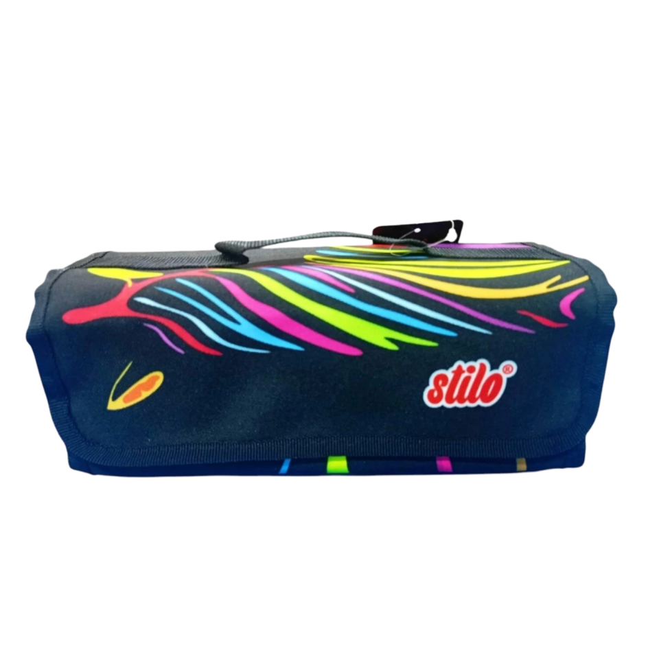 Stilo Kumaş 4'lü Kalem Çantası Desenli  SİT-KL22-006-01