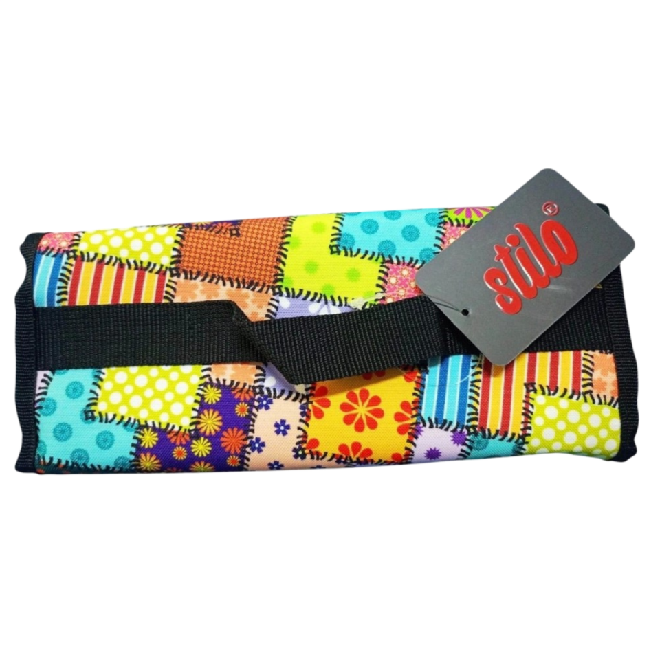 Stilo Kumaş 4'lü Kalem Çantası Desenli  SİT-KL22-006-02