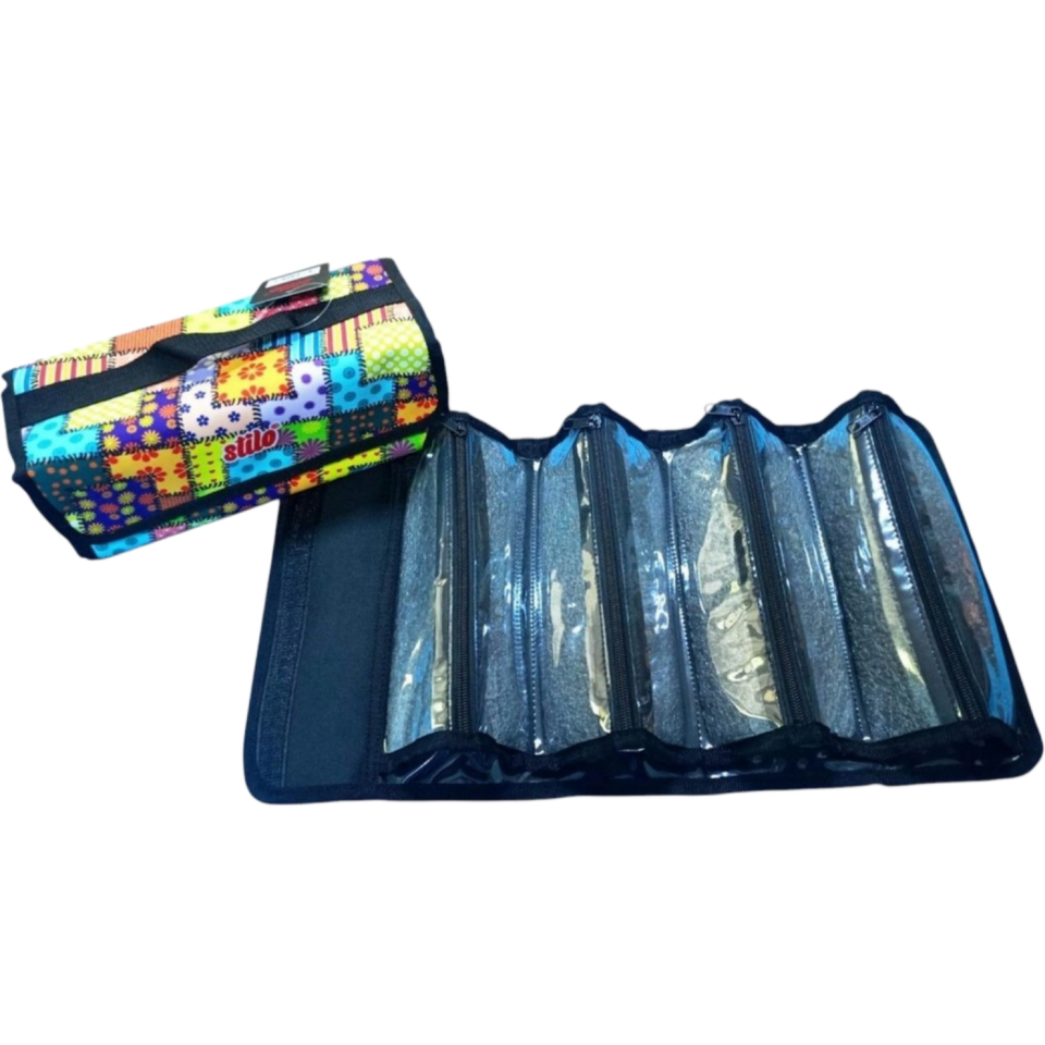 Stilo Kumaş 4'lü Kalem Çantası Desenli  SİT-KL22-006-002