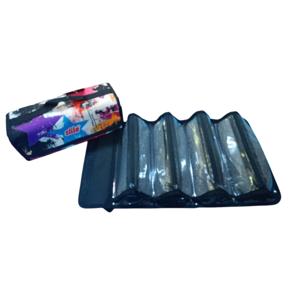 Stilo Kumaş 4'lü Kalem Çantası Desenli  SİT-KL22-006-007