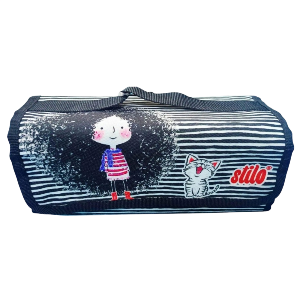 Stilo Kumaş 4'lü Kalem Çantası Desenli  SİT-KL22-006-08