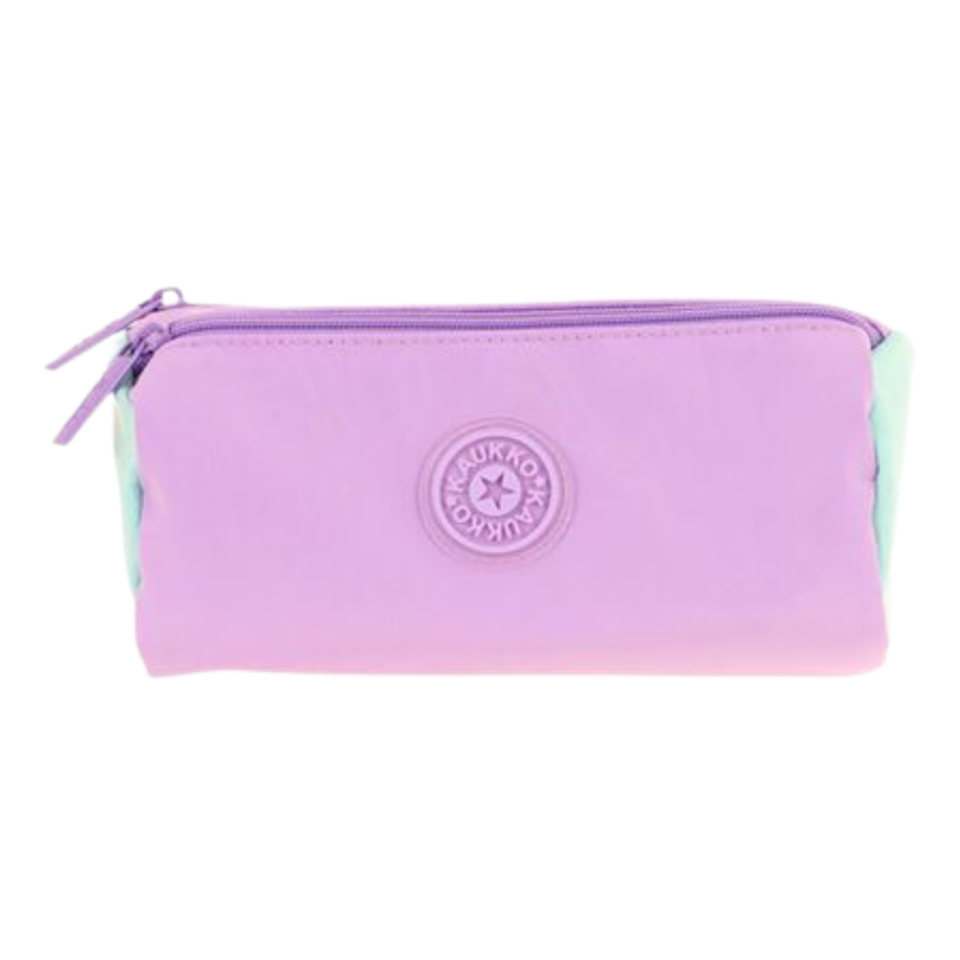 Kaukko Quıck 3 Bölmeli Kalem Çantası (Lılac) K2702