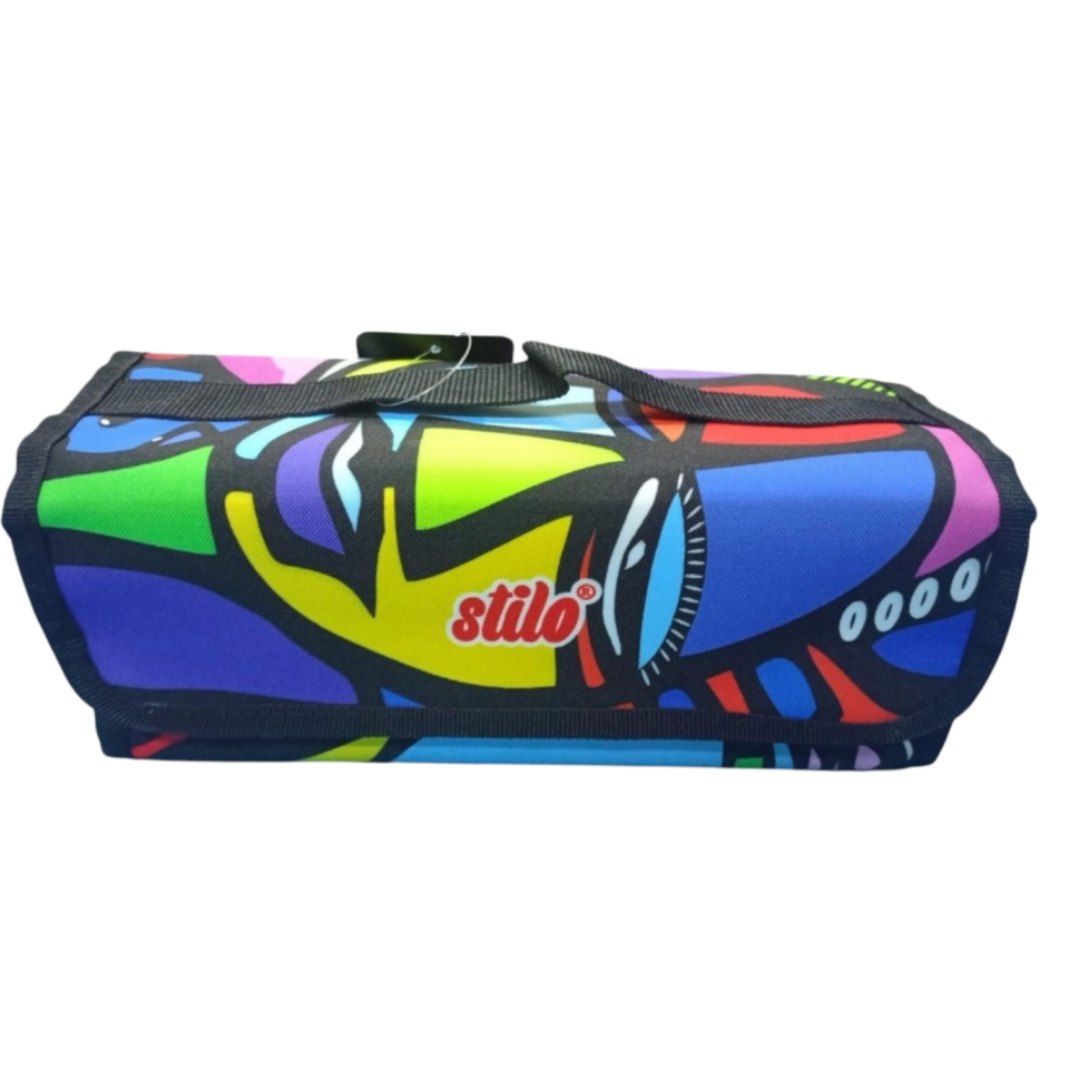 Stilo Kumaş 4'lü Kalem Çantası Desenli  SİT-KL22-006-011