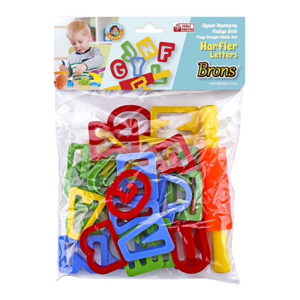 Brons Br-473 Oyun Hamuru Rocko Harf Seti