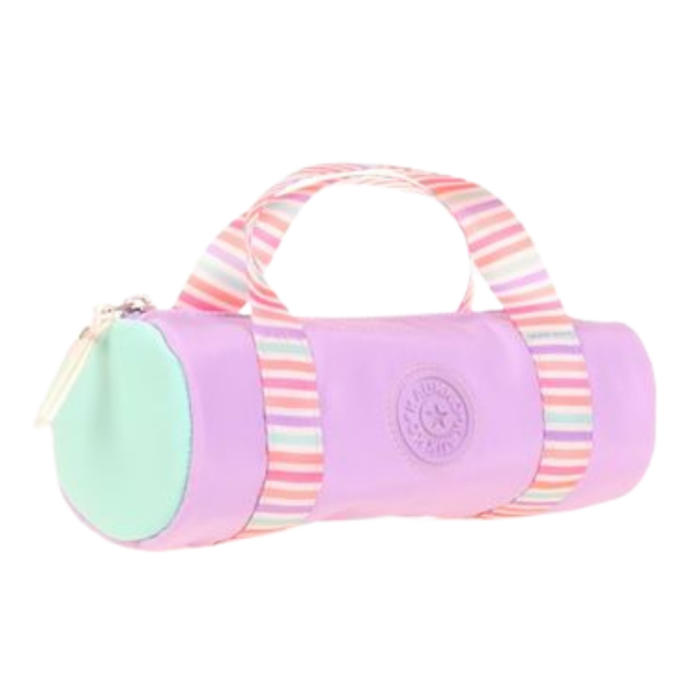 Kaukko Travel Double Stripe Kalem Çantası (Lılac) K2597