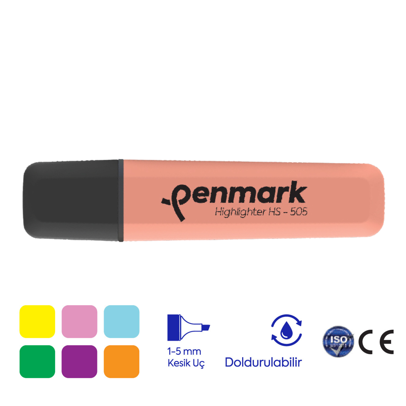 Penmark HS-505-09 Pastel Fosforlu Kalem Yavruağzı