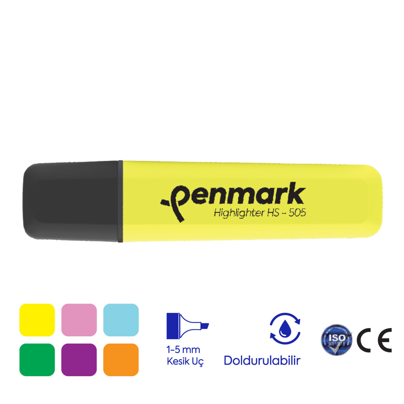 Penmark HS-505-11 Pastel Fosforlu Kalem Limoni