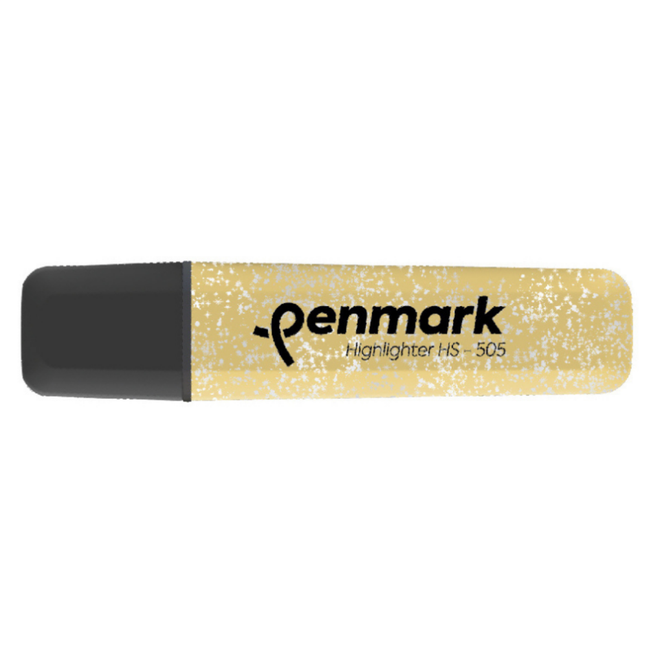 Penmark HS-505-13 Metalik Simli Fosforlu Kalem Gold