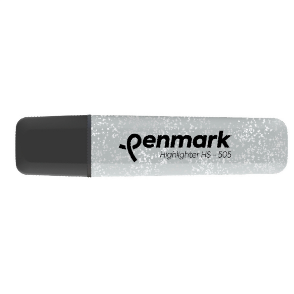 Penmark HS-505-18 Metalik Simli Fosforlu Kalem Gümüş