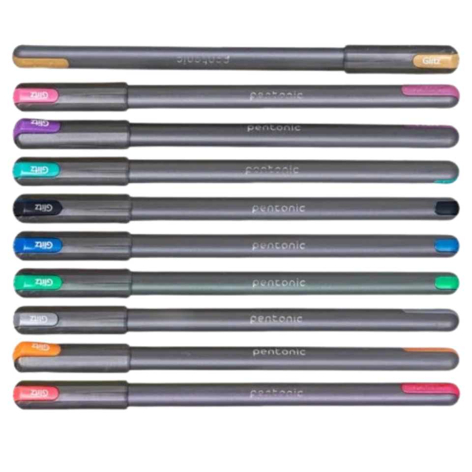 Pentonic 10 Lu Glizt Simli  Jel Kalem Blister Set (Karışık Renk)