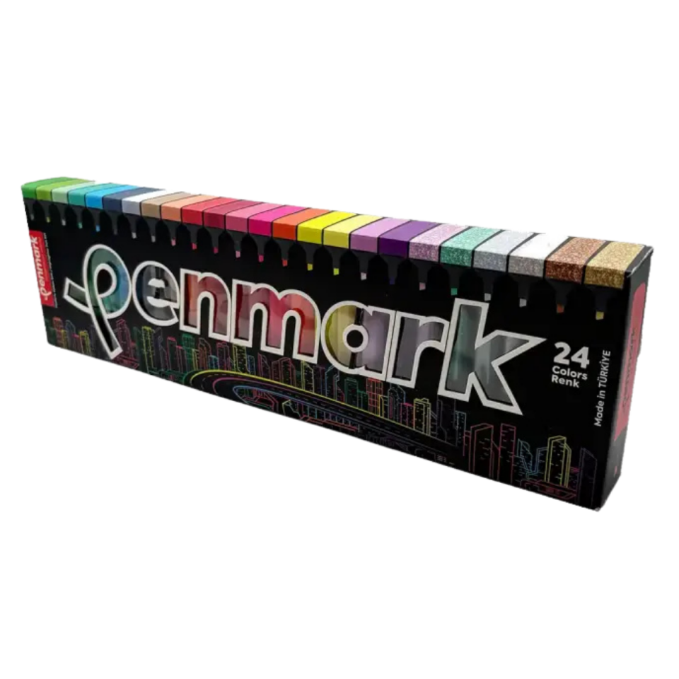 Penmark HS-505-24S Fosforlu Kalem 24'lü Süper Kutu