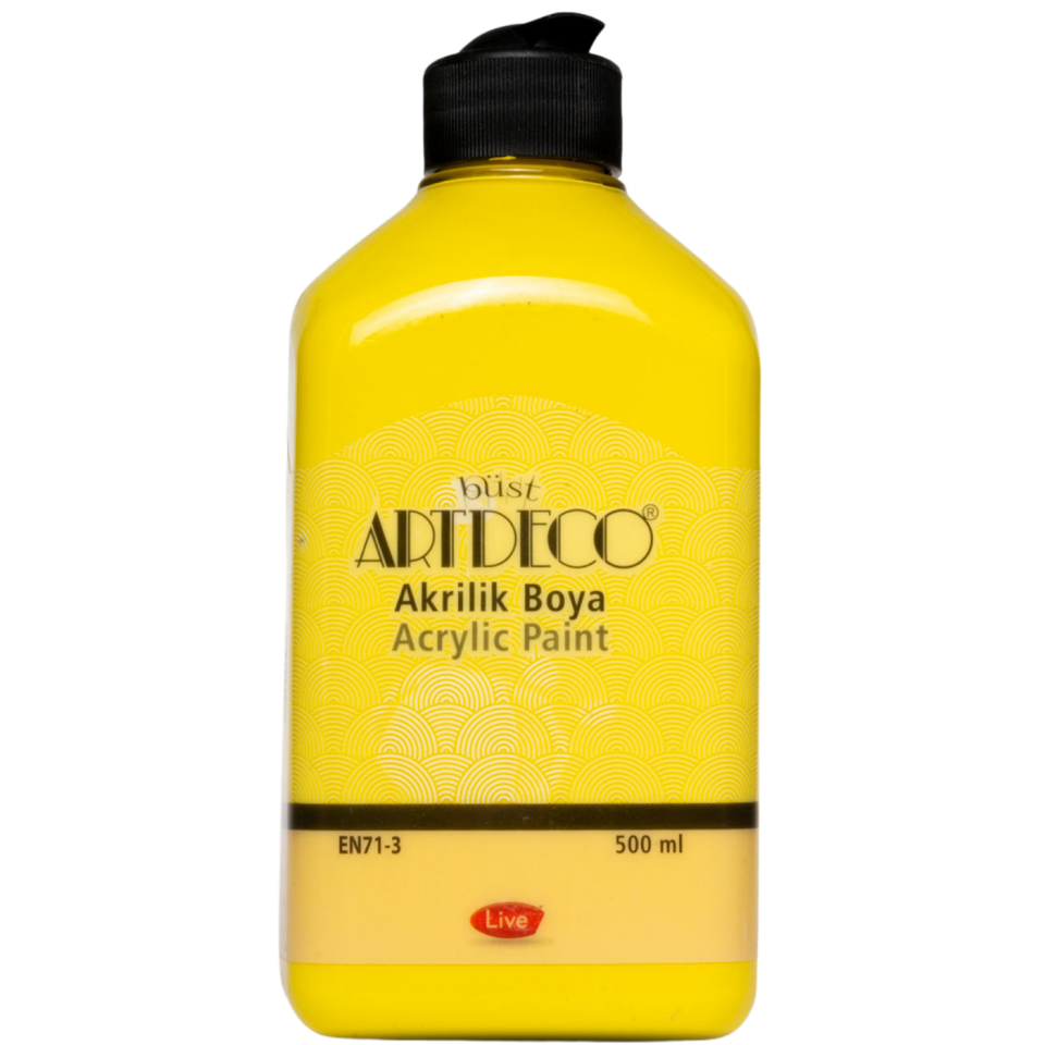 Artdeco 070L-3601 Akrilik Boya 500ml Sarı
