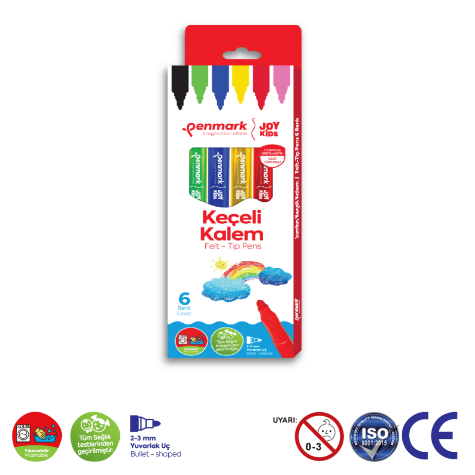 Penmark Yıkanabilir Keçeli Kalem 6'lı