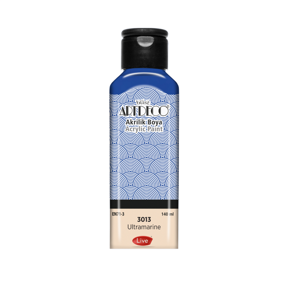 Artdeco 070R-3013 Akrilik Boya 140ml Ultramarine