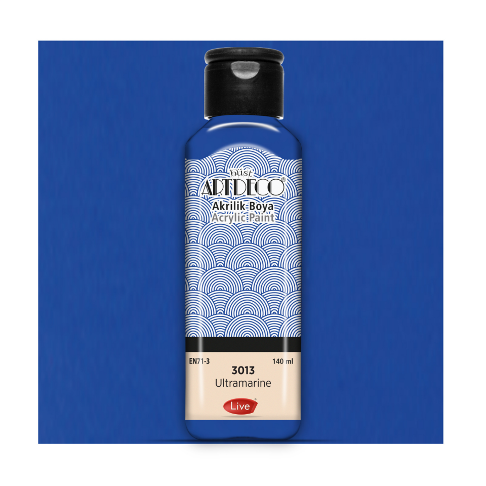 Artdeco 070R-3013 Akrilik Boya 140ml Ultramarine